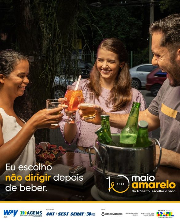 maio amarelo 2023.3 e1683116203689 AGEMS e Way-306 participam do Movimento Maio Amarelo, que completa 10 anos de trabalho pela segurança no trânsito