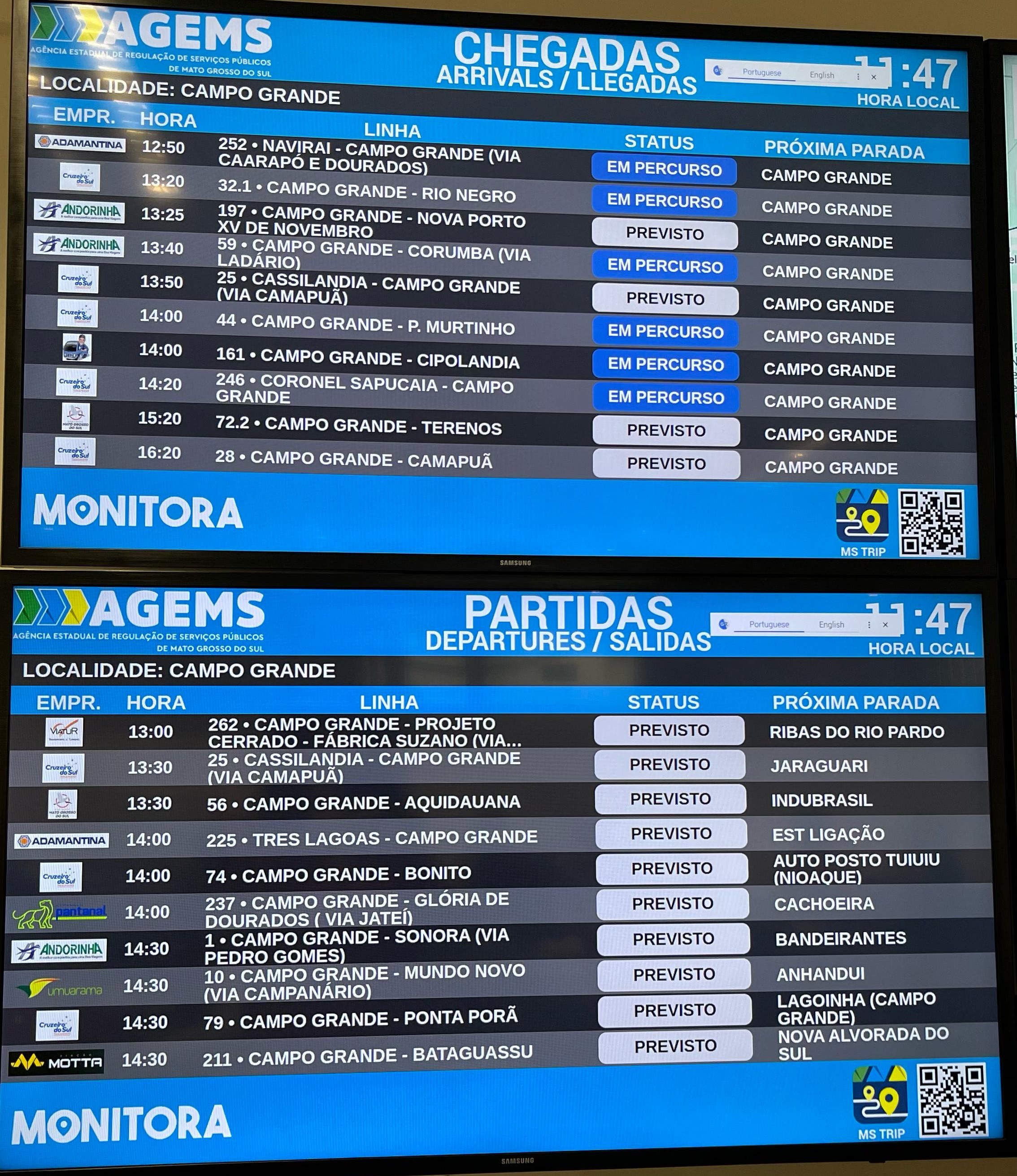 paineis rastreamento onibus 2 Agems