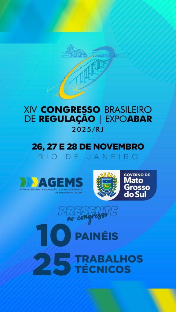 AGEMS apresenta 25 trabalhos em 10 paineis no maior congresso de regulação da América Latina