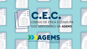 Capa Código de Ética e Conduta dos Servidores da AGEMS.